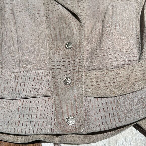 Vintage 80s G-III Padded Shoulder Motorcycle Leather Biker Jacket - Picture 6 of 15